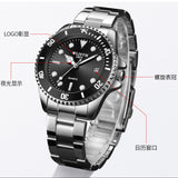 Watch men's calendar green black water ghost waterproof men's watch steel belt quartz watch foreign trade watch wholesale gift watch