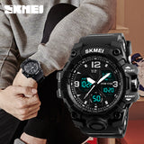 Timemei Men's Large Waterproof Electronic Watch Fashionable Multifunctional Outdoor Sports Watch Sports Watch Student Watch