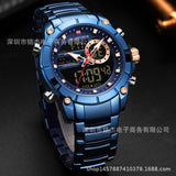 Men's watch fashion multi-functional double display men's sports watch men's watch