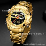 Men's watch fashion multi-functional double display men's sports watch men's watch