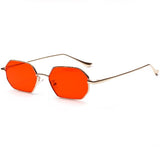 Metal frame sunglasses male small frame ocean transparent color lens glasses female European and American popular models