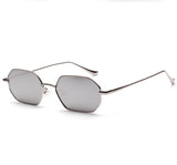 Metal frame sunglasses male small frame ocean transparent color lens glasses female European and American popular models