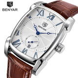 Benyar Square Dial Casual Men's Quartz Watch Foreign Trade Hot Selling Watch