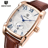 Benyar Square Dial Casual Men's Quartz Watch Foreign Trade Hot Selling Watch