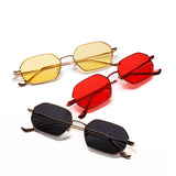 Metal frame sunglasses male small frame ocean transparent color lens glasses female European and American popular models