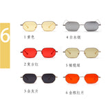 Metal frame sunglasses male small frame ocean transparent color lens glasses female European and American popular models