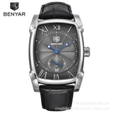 Benyar Square Dial Casual Men's Quartz Watch Foreign Trade Hot Selling Watch