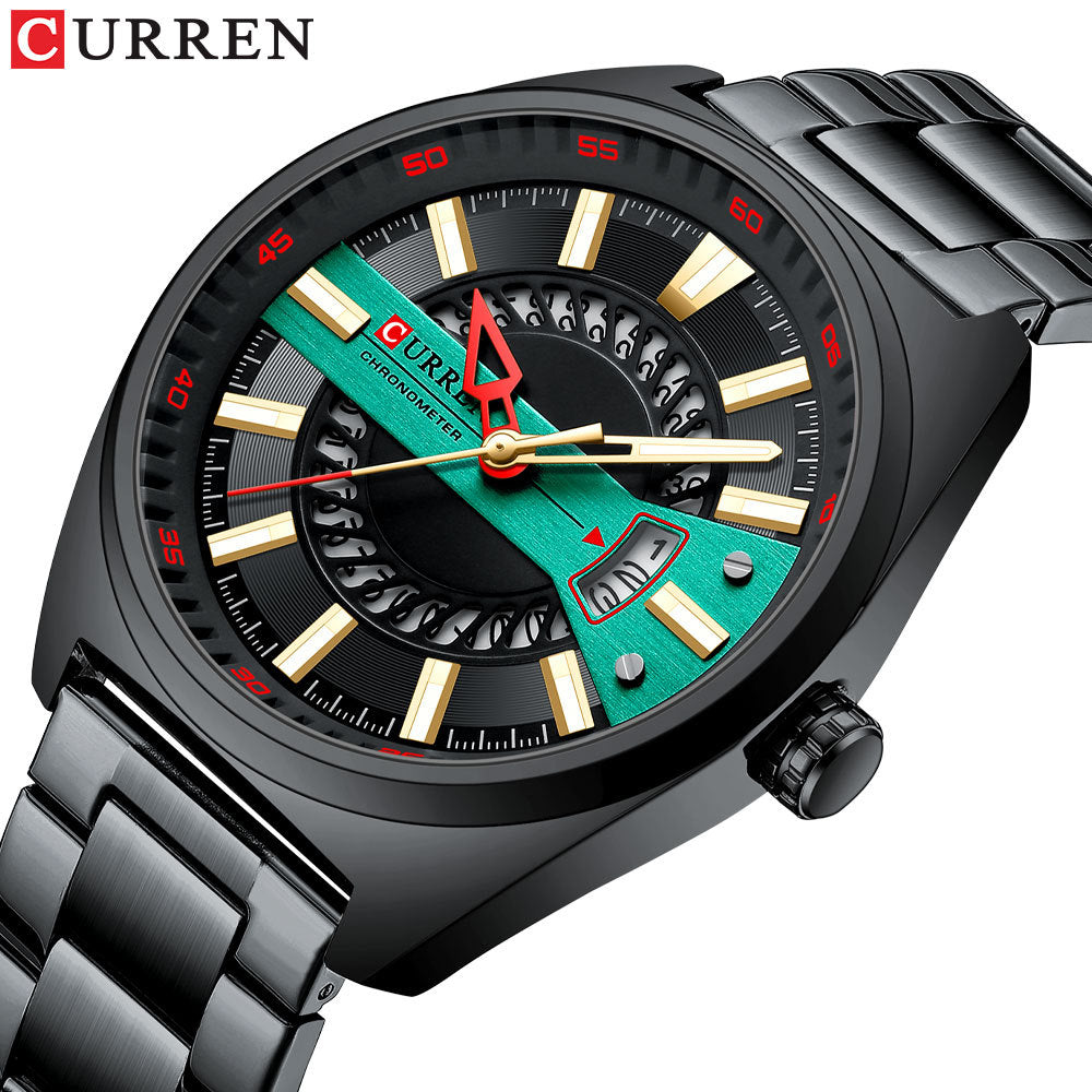 Curren/Karuien 8403 men's watch calendar steel belt quartz watch business casual men's watch