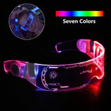 LED luminous glasses Christmas party bar music festival dance party glasses luminous goggles Christmas glasses