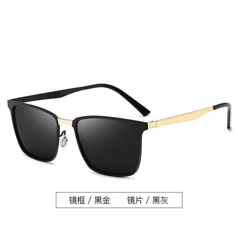 New Men's Polarized Sunglasses Retro Frame Night Vision Color Changing Sunglasses Driving Anti-UV Sunglasses Wholesale