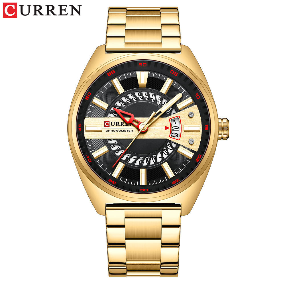 Curren/Karuien 8403 men's watch calendar steel belt quartz watch business casual men's watch