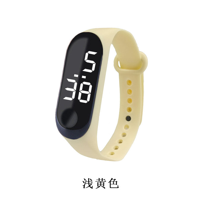 Factory direct sales white light LED electronic watch fashion waterproof student watch personality creative leisure outdoor sports watch