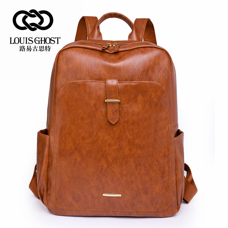 New Korean version of the versatile backpack female European and American fashion outdoor travel bag large capacity retro business computer backpack