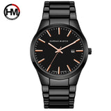 Men's steel band waterproof watch new fashion brand Men's simple fashion watch Quartz watch Men's watch