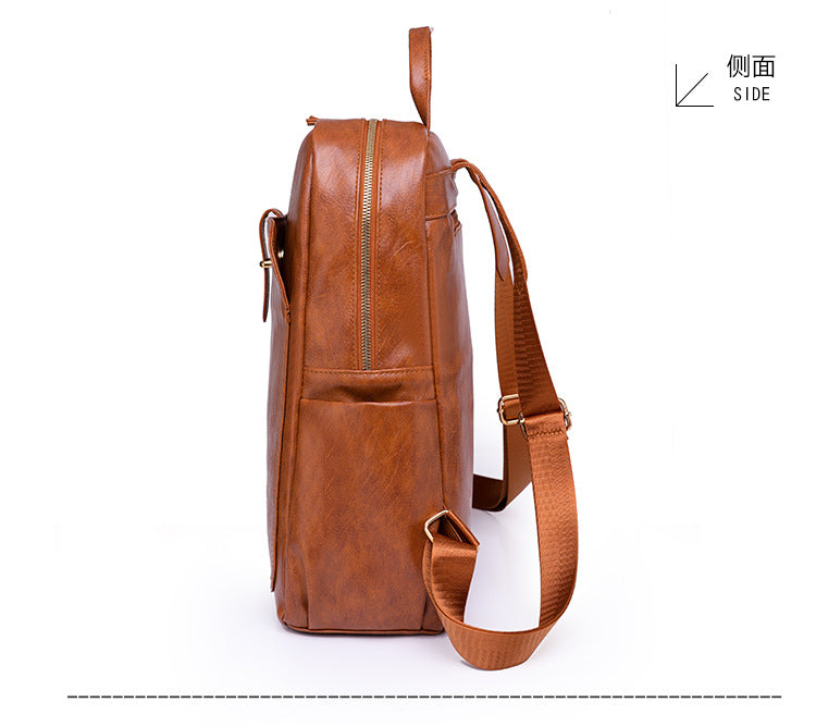 New Korean version of the versatile backpack female European and American fashion outdoor travel bag large capacity retro business computer backpack