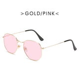 New cross-border metal glasses European and American personality irregular fashion sunglasses female net red ins ocean film sunglasses