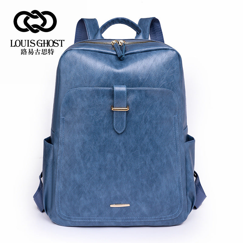 New Korean version of the versatile backpack female European and American fashion outdoor travel bag large capacity retro business computer backpack