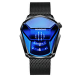 Cross-border shrimp skin men's watch trend shopee watch style locomotive concept watch men's live black technology watch