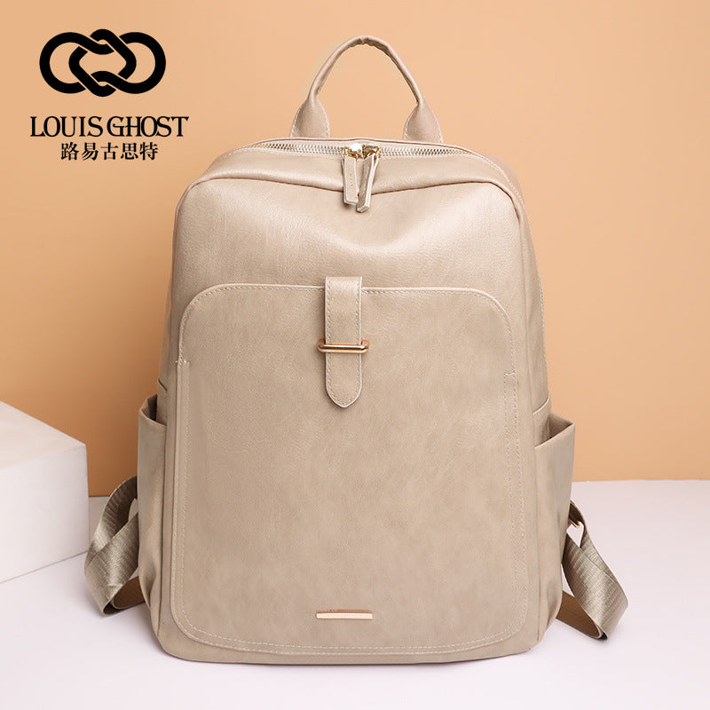 New Korean version of the versatile backpack female European and American fashion outdoor travel bag large capacity retro business computer backpack