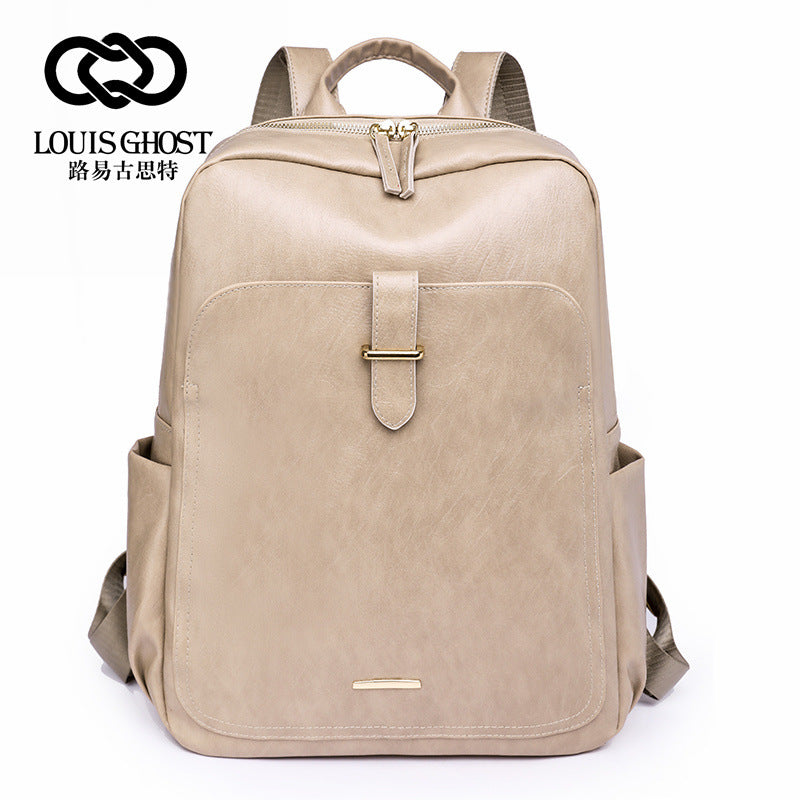 New Korean version of the versatile backpack female European and American fashion outdoor travel bag large capacity retro business computer backpack