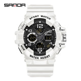 Sanda New Fashionable Multi-Functional Watch Men's Waterproof Luminous Outdoor Sports All-Match Electronic Watch