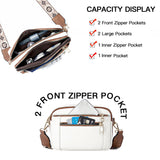 Spot cross-border hot selling European and American color matching multifunctional zipper messenger bag square bag PU shoulder bag wallet adjustable shoulder strap