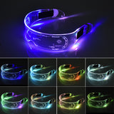 LED luminous glasses Christmas party bar music festival dance party glasses luminous goggles Christmas glasses