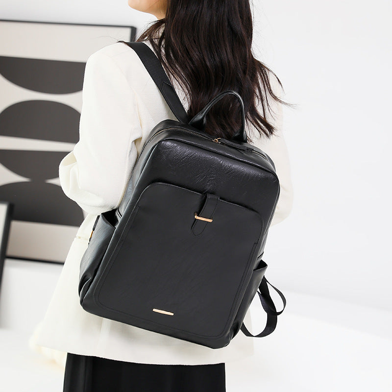 New Korean version of the versatile backpack female European and American fashion outdoor travel bag large capacity retro business computer backpack