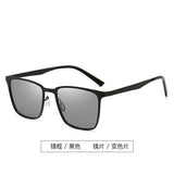 New Men's Polarized Sunglasses Retro Frame Night Vision Color Changing Sunglasses Driving Anti-UV Sunglasses Wholesale