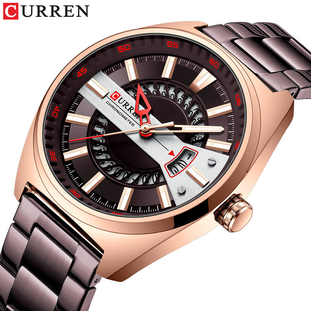 Curren/Karuien 8403 men's watch calendar steel belt quartz watch business casual men's watch