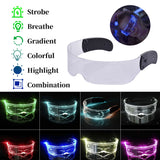 LED luminous glasses Christmas party bar music festival dance party glasses luminous goggles Christmas glasses