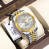 Swiss brand luxury men's watches new business quartz watches men's live foreign trade hot sale